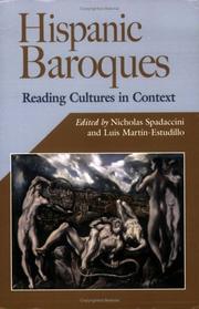 Cover of: Hispanic Baroques by Nicholas Spadaccini and Luis Martín-Estudillo, editors.