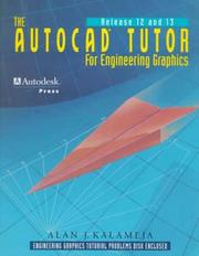 Cover of: The AutoCAD tutor for engineering graphics release 12 & 13
