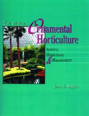 Cover of: Ornamental horticulture: science, operations & management