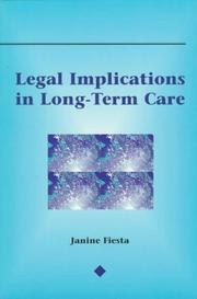 Cover of: Legal implications in long-term care