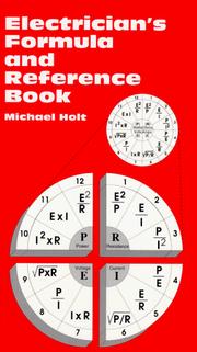 Cover of: Electrician's formula and reference book