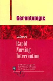 Cover of: Rapid Nursing Intervention: Gerontologic Nursing (Rapid Nursing Interventions)