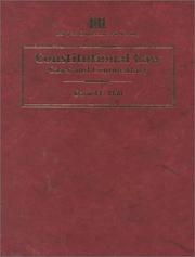 Cover of: Constitutional law: cases and commentary