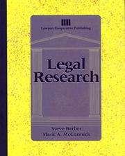 Cover of: Legal research by Steve Barber