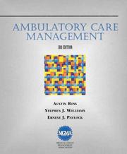 Cover of: Ambulatory care management by Austin Ross