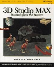 Cover of: 3D Studio MAX: Tutorials from the Masters