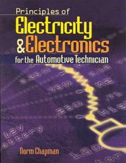 Cover of: Principles of Electricity & Electronics for the Automotive Technician