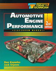 Cover of: Automotive engine performance by Don Knowles