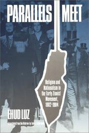 Cover of: Parallels meet: religion and nationalism in the early Zionist movement (1882-1904)