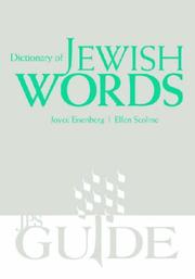 Cover of: Dictionary of Jewish Words (JPS Guides)