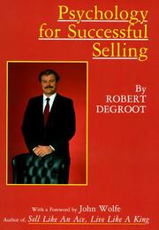 Cover of: Psychology for successful selling