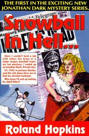 Cover of: Snowball in hell: Jonathan Dark private investigator