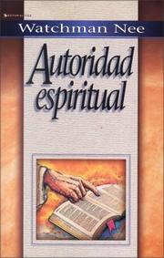 Cover of: Autoridad Espiritual, La