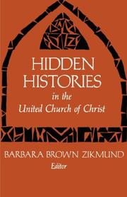 Cover of: Hidden Histories by Barbara Brown Zikmund