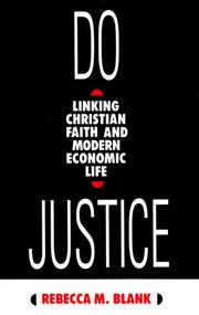 Cover of: Do justice | Rebecca M. Blank