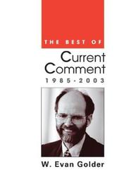 Cover of: The Best of Current Comment: 1985-2003