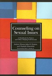 Cover of: Counseling on sexual issues: a handbook for pastors and other helping professionals