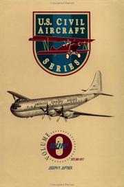 Cover of: U.S. Civil Aircraft Series,Vol. 9 (U S Civil Aircraft) by Joseph P. Juptner