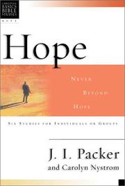 Cover of: Hope: Never Beyond Hope : 6 Studies for Individuals or Groups With Leader's Notes (Christian Basics Bible Studies)