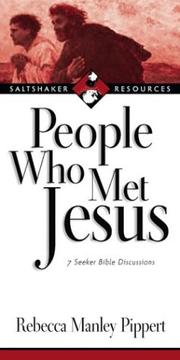Cover of: People Who Met Jesus: 7 Seeker Bible Discussions (Saltshaker Resources)