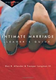 Cover of: Intimate marriage leader's guide