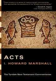 Cover of: Acts (The Tyndale New Testament Commentaries)