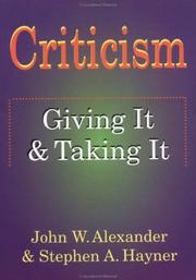 Cover of: Criticism