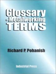 Cover of: Glossary of Metalworking Terms