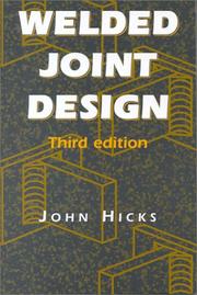 Cover of: Welded Joint Design by John Hicks