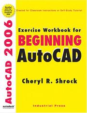 Cover of: Exercise Workbook for Beginning Autocad 2006: With 30-day Trial Version on Cd-rom (Exercise Workbook for Beginning AutoCAD)
