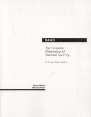 Cover of: The economic dimensions of national security