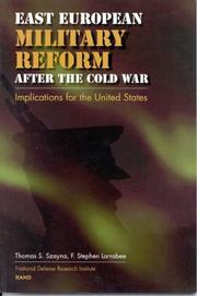 Cover of: East European Military Reform After the Cold War: Implications for the United States