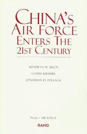 Cover of: China's air force enters the 21st century by Allen, Kenneth W.