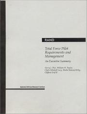 Cover of: Total force pilot requirements and management: an executive summary
