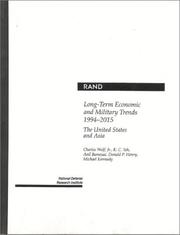 Cover of: Long-term economic and military trends, 1994-2015: the United States and Asia