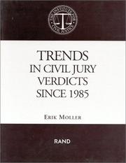 Cover of: Trends in civil jury verdicts since 1985