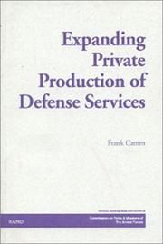 Cover of: Expanding private production of defense services