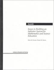 Cover of: Issues in building an indicator system for mathematics and science education