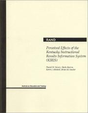 Cover of: Perceived effects of the Kentucky Instructional Results Information System (KIRIS)