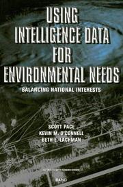 Cover of: Using intelligence data for environmental needs: balancing national interests