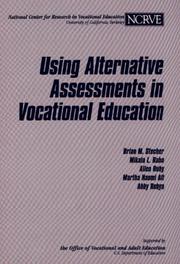 Cover of: Using alternative assessments in vocational education