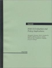 Cover of: ISM-X evaluation and policy implications