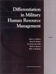 Cover of: Differentiation in military human resource management