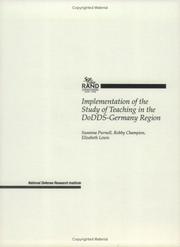 Implementation of the study of teaching in the DoDDs-Germany Region by S. W. Purnell