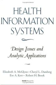 Cover of: Health information systems | 