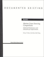 Cover of Marine Corps sourcing competitions