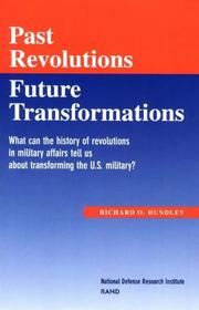 Past Revolutions,  Future Transformations by Richard O Hundley