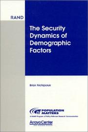 Cover of: The Security Dynamics of Demographic Factors