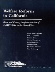 Cover of: Welfare reform in California: state and county implementation of CalWORKs in the second year