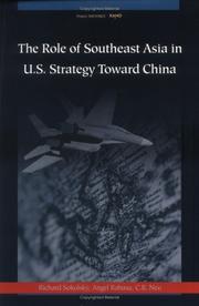 Cover of: The Role of Southeast Asia in U.S. Strategy Toward China